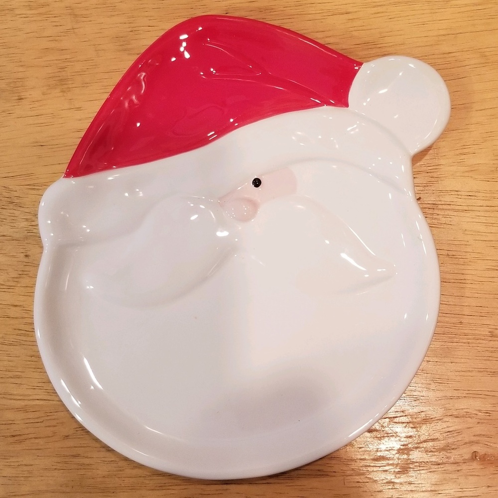 Dept. 56 Santa's Face Dessert/Snack Plate